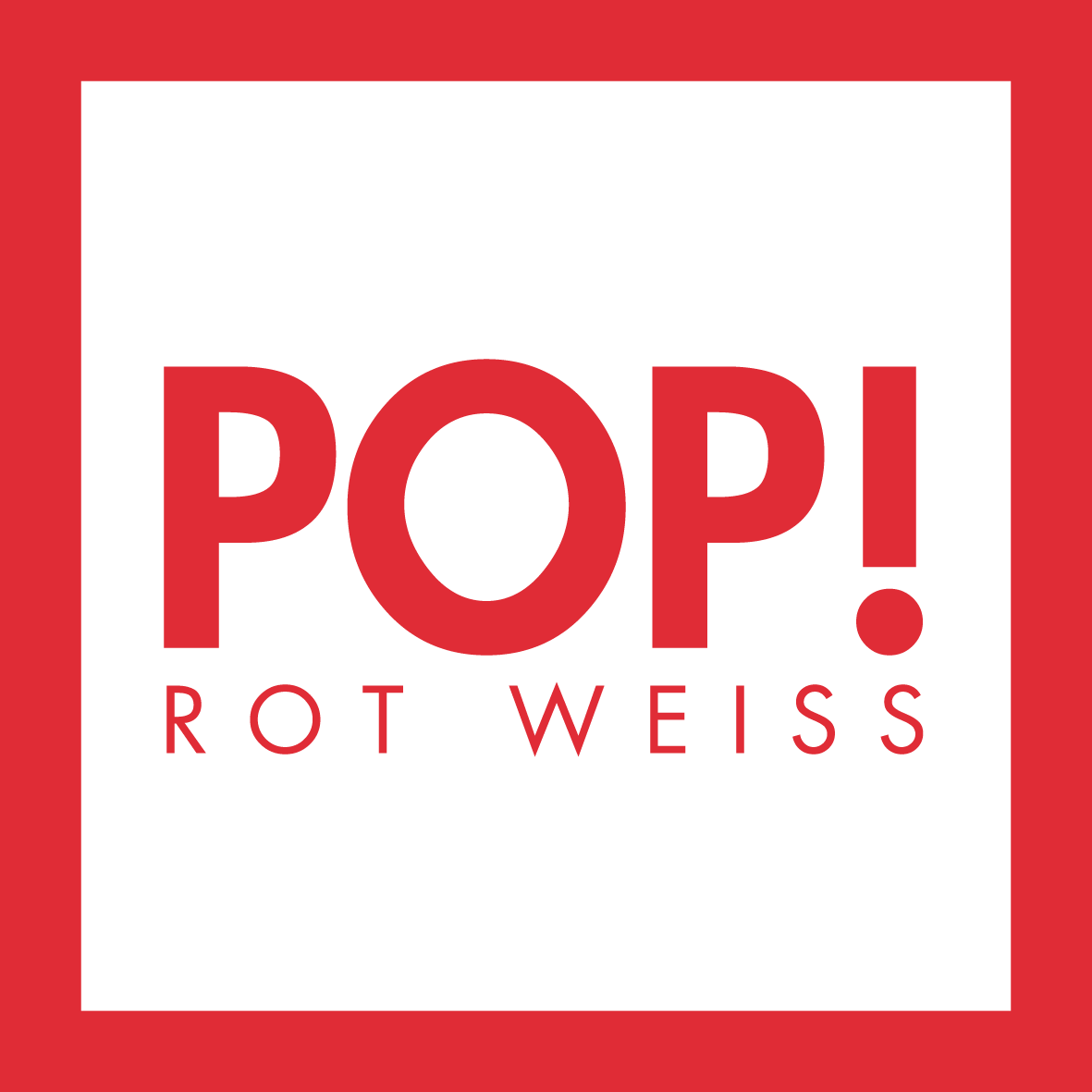 Logo "Pop! Rot weiß"